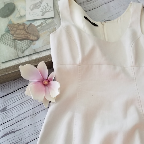 Adrienne Vittadini Ivory Sleeveless Midi Dress size 2 - Picture 1 of 11